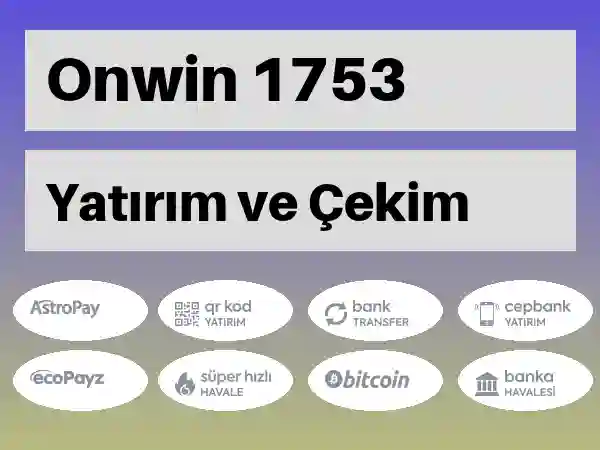 Onwin Mobil Para yatırma ve çekme 1753